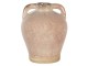 Světle růžová váza Sara s popraskáním a patinou - Ø 16*20 cm
