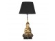 Zlato černá stolní lampa s Buddhou - Ø 28*60 cm / E27