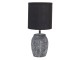 Šedo černá stolní lampa Mattia s oválným stínidlem - Ø 15*36 cm / E27