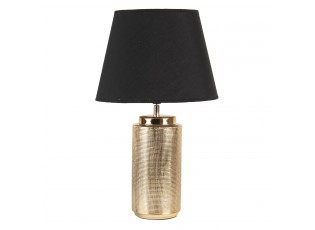 Zlatá stolní lampa Arina s černým stínidlem- Ø 30*51 cm E27/max 60W