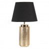 Zlatá stolní lampa Arina s černým stínidlem- Ø 30*51 cm E27/max 60W Barva: zlatá, černáMateriál: polyresinHmotnost: 1,111 kg