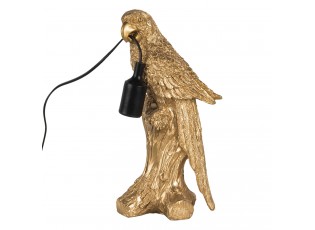 Zlatá stolní lampa papoušek - 18*13*36 cm E27