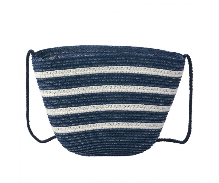 Bílo modrá plážová mini kabelka přes rameno - 22*15 cm