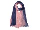 Růžovo modrý žíhaný šál - 90*190 cm