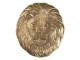 Zlatý dekorační tácek hlavy lva - 14*1*14 cm