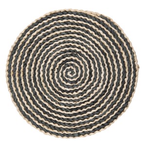 Hnědo černé kulaté prostírání - Ø 35 cm
