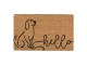 Kokosová rohožka Hello - 75*45*1 cm