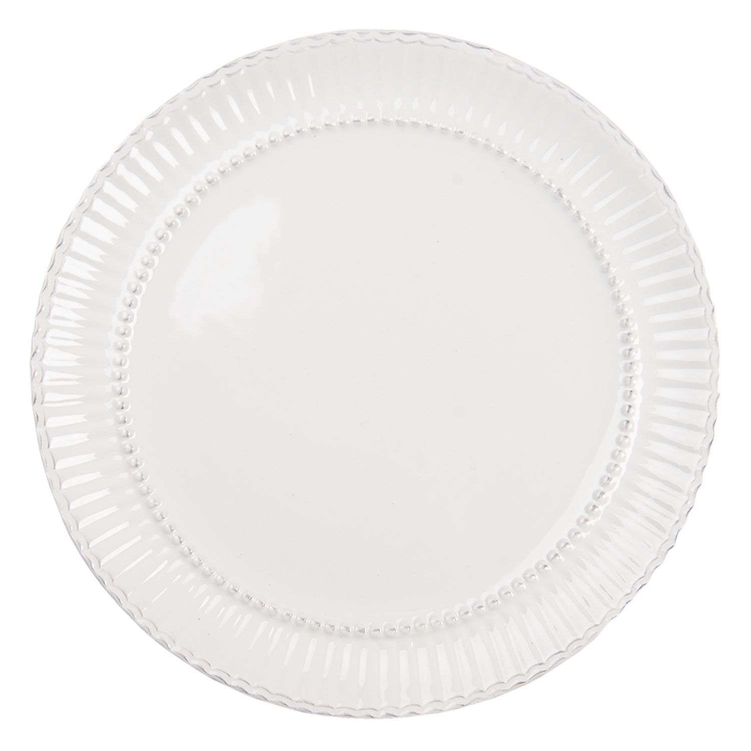 Jídelní krémový talíř Pure Line - Ø 27*2 cm