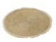 Přírodní kulatý koberec z mořské trávy s třásněmi - Ø 70*1 cm