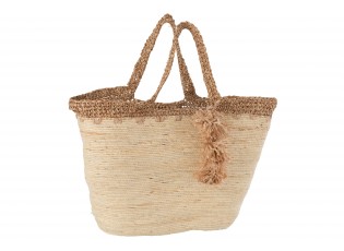 Přírodní taška / kabela z mořské trávy s lemem Maize - 48*25*58cm