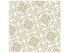 Bílo-zlaté papírové ubrousky Ornament - 33*33 cm (20ks)