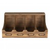 Hnědý dřevěný zásobník Hermosa - 40*28*17 cm Barva: hnědá s patinou antikMateriál: dřevo/ dřevotřískaHmotnost: 0,9 kg