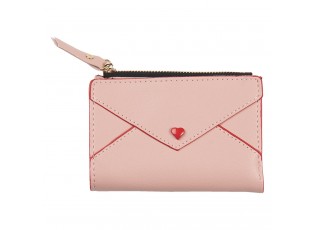 Růžová peněženka Psaníčko - 12*9 cm