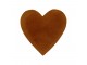 Sada podtácků Love z hovězí kůže Brown ( 4 ks ) - 13*13*3 cm