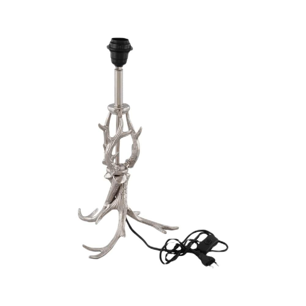 Levně Stříbrná patice na stolní lampu ve tvaru parohů L - 41*34*58cm ABLVG70
