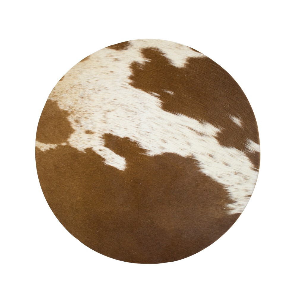 Kulaté prostírání z hovězí kůže - 38*38*1cm Mars & More