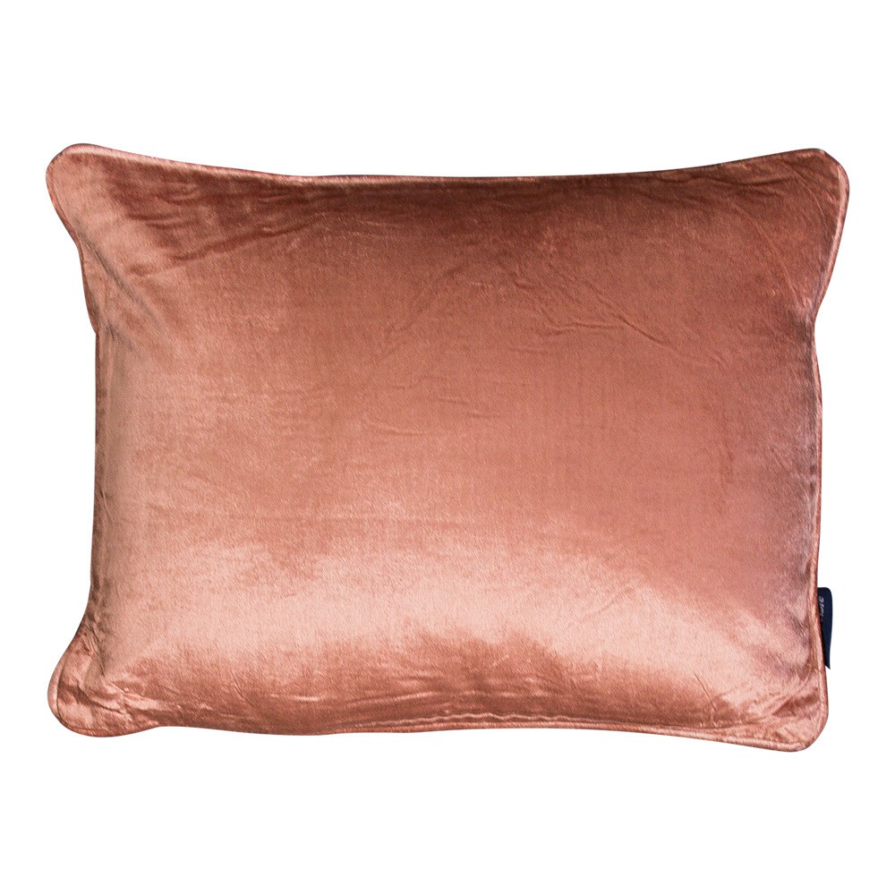 Růžový sametový polštář Rosa - 35*45*10cm