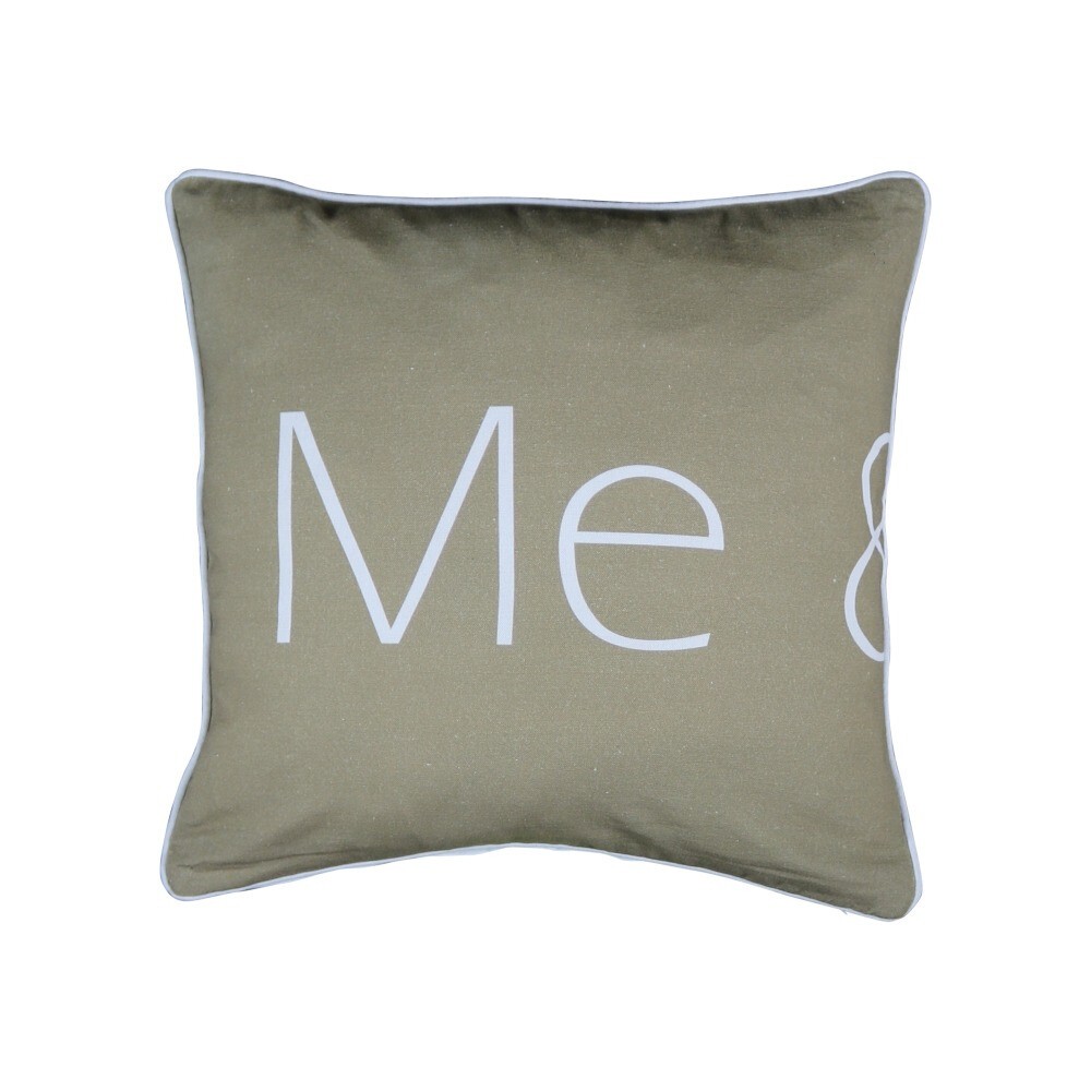 Polštář Me z bavlny s výplní - 45*10*45cm