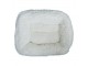Krémový chlupatý pelíšek pro pejska nebo kočičku Bear white - 55*42*15cm