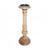 Vyřezávaný svícen Wood z mangového dřeva - 12,5*12,5*46cm