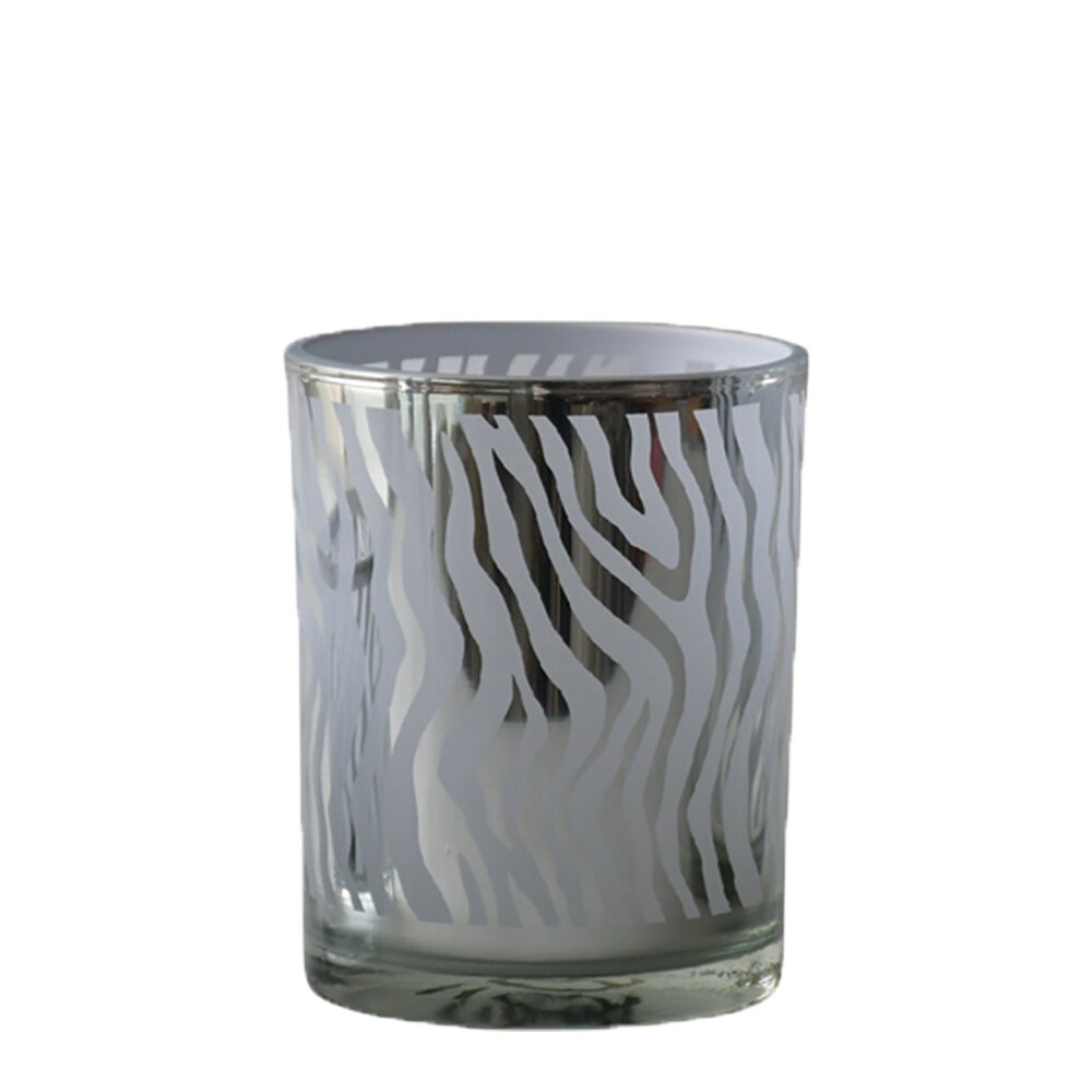 Stříbrný svícen Zebras s motivem zebry - 7*7*8cm Mars & More