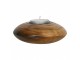 Dřevěný svícen z mangového dřeva na čajovou svíčku - 11*11*4cm
