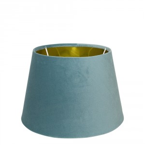 Modro šedé sametové stínidlo Bock 25 cm - 18* 25* h16cm