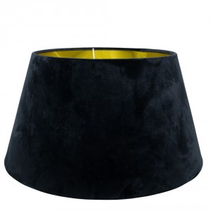 Černé sametové stínidlo Bock 45cm - 33* 45* h25cm