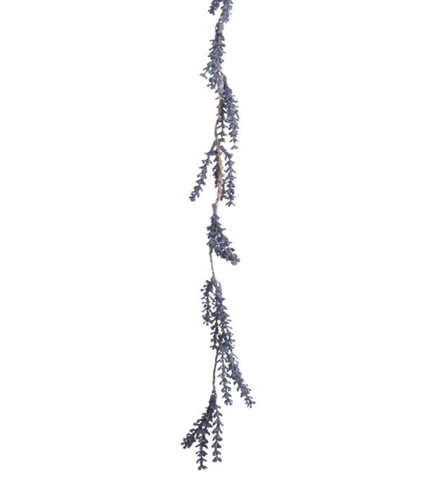 Fialová dekorační girlanda levandule - 7 * 2 * 100cm