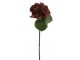 Hnědá dekorační květina Hortenzie - 17*62 cm