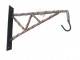 Závěsný kovový hák s dřevěným obmotáním - 30*4* 36cm