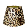 Sametové stínidlo s motivem leopardí kůže - 20*30*h21cm Barva: hnědá, žlutá, zlatáMateriál: samet, plastHmotnost: 0,26 kg Údržba: Otřete vlhkým hadříkem
