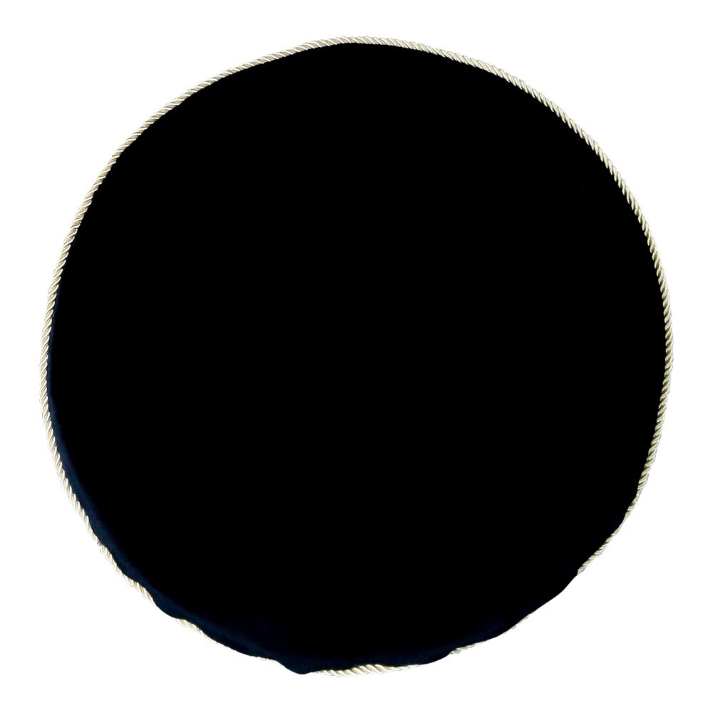 Kulatý sametový podsedák s motivem leopardí kůže - Ø 40*3cm