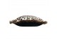 Sametový polštář s motivem leopardí kůže a zlatými třásněmi - 45*45*10cm