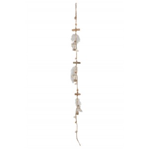 Girlanda s peříčky a lahvičkami - 7*2,5*105 cm