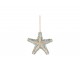 Závěsná dekorativní hvězdice z mušliček - 16*4*26,5 cm