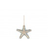 Závěsná dekorativní hvězdice z mušliček - 16*4*26,5 cm