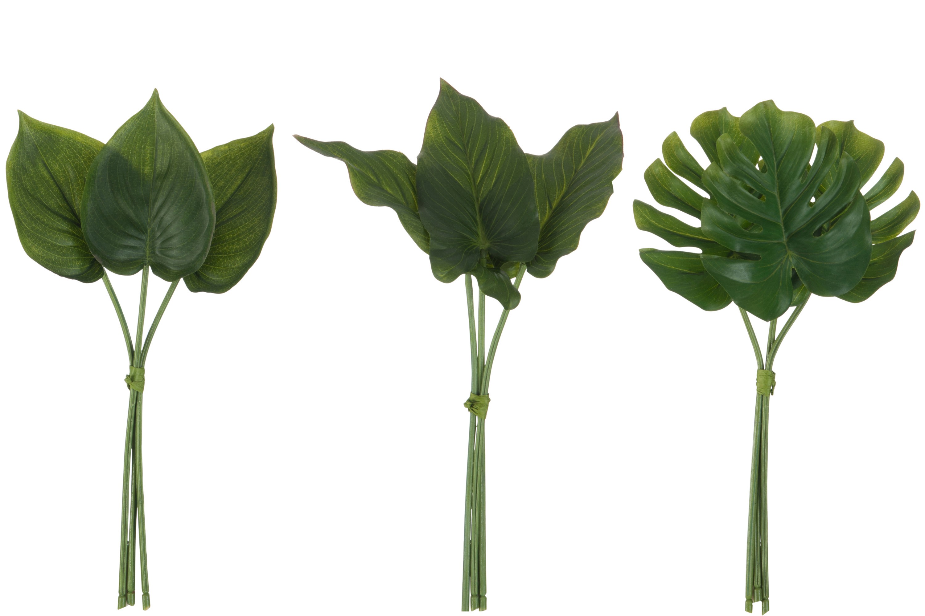 Levně 3 ks svazku zelených umělých listů květin - 1*1*30 cm 70153