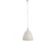 Bílá závěsná kovová lampa s patinou - 45*45*55 cm