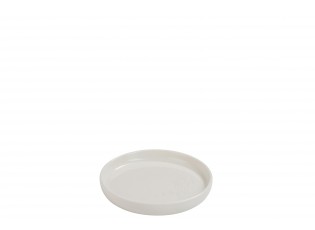 Malý bílý talířek Ruby - 12*12*1,7 cm
