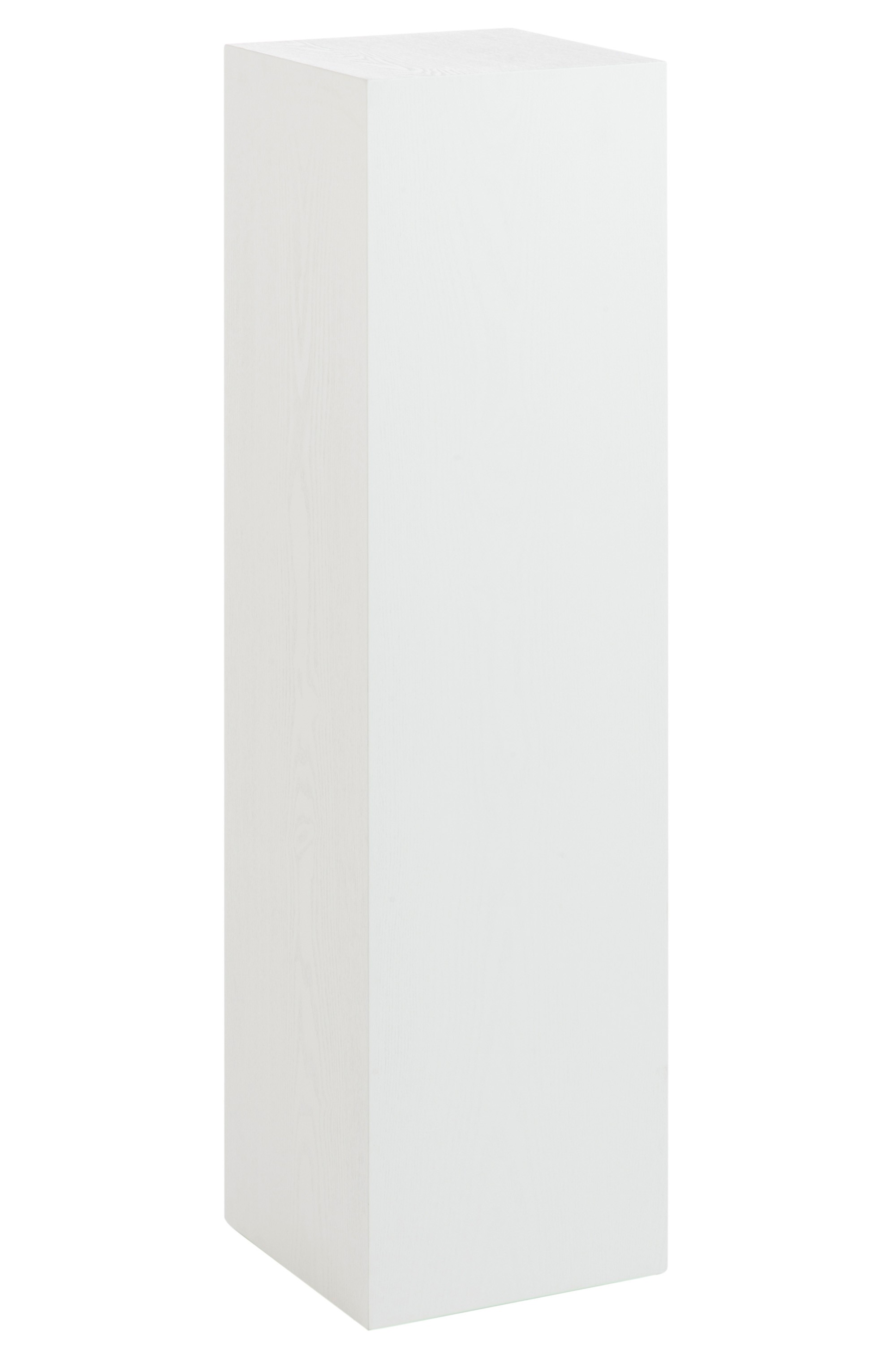 Bílý dřevěný dekorativní podstavec M - 30*30*110 cm J-Line by Jolipa