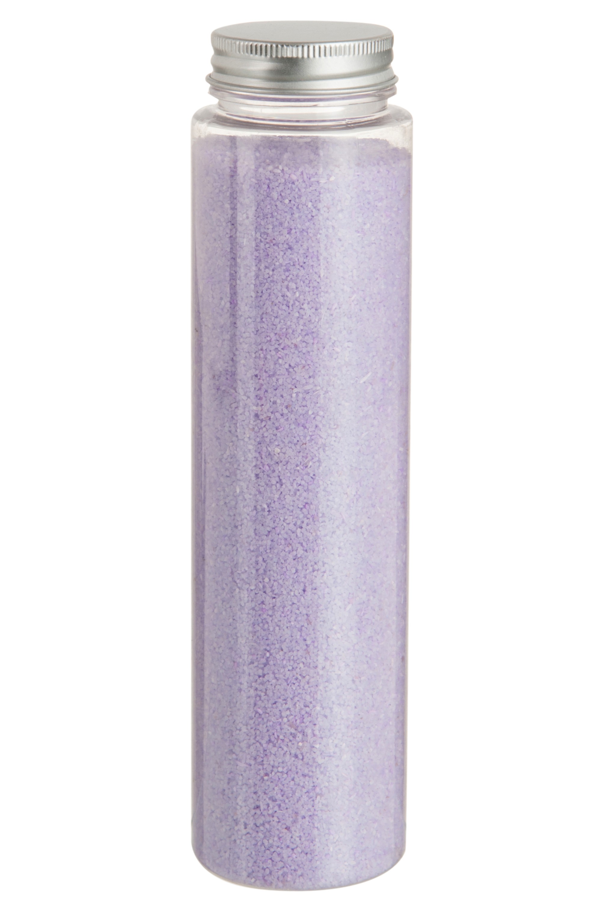 Dekorativní světle fialový písek v láhvi 600g - 5,4*5,4*21 cm 72184
