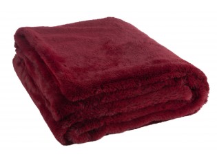 Červená chlupatá deka Cutie - 130*180*1 cm
