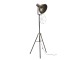 Kovově šedá kovová stojací lampa - 58*58*150 cm