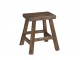 Hnědá dřevěná stolička Bery - 35,5*34,5*45 cm