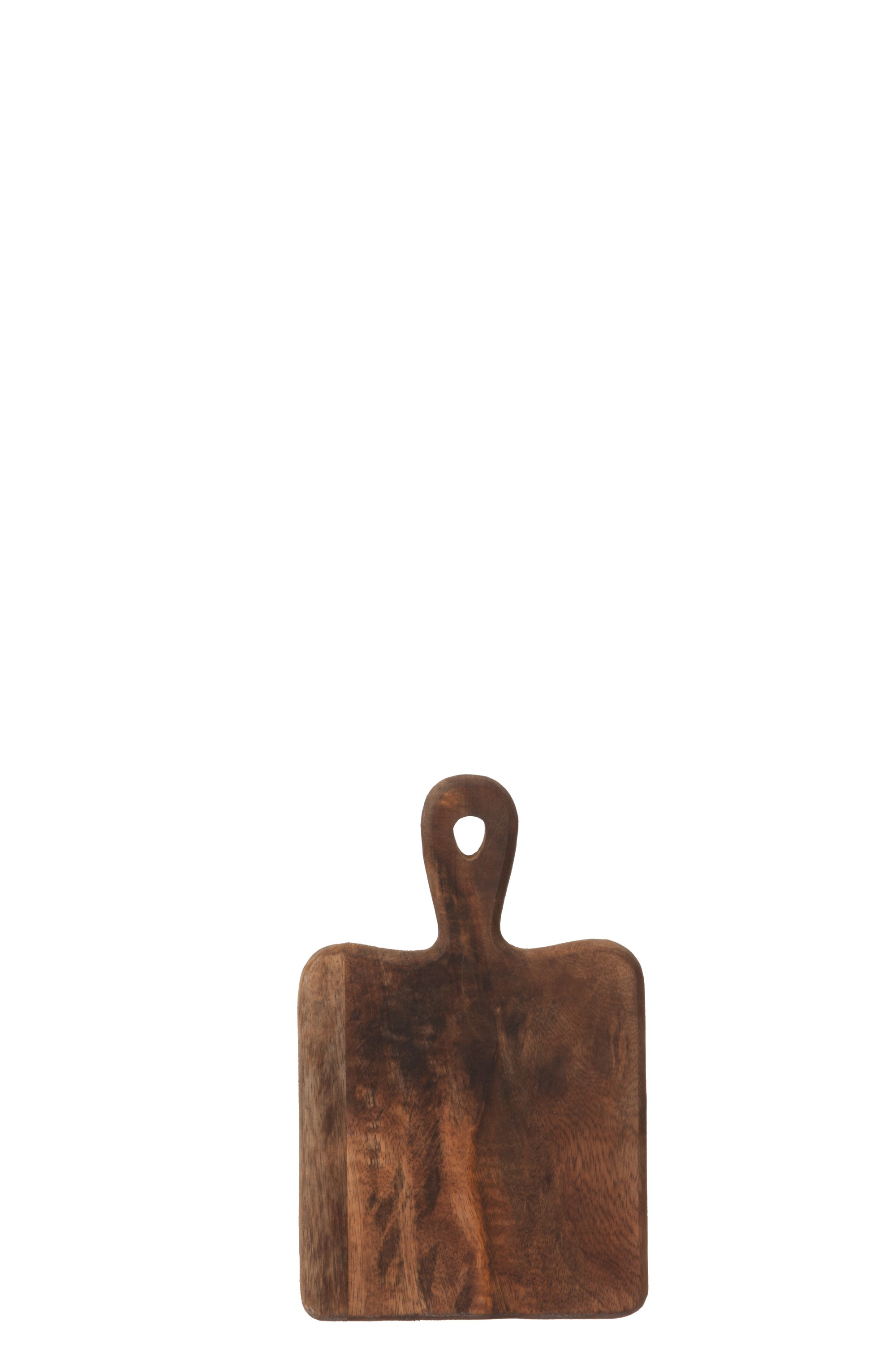 Tmavě hnědé dřevěné prkénko s rukojetí - 15,5*25*1,9 cm J-Line by Jolipa