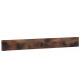 Hnědý nástěnný dřevěný věšák se 3 kovovými háčky - 100,5*5,5*12 cm