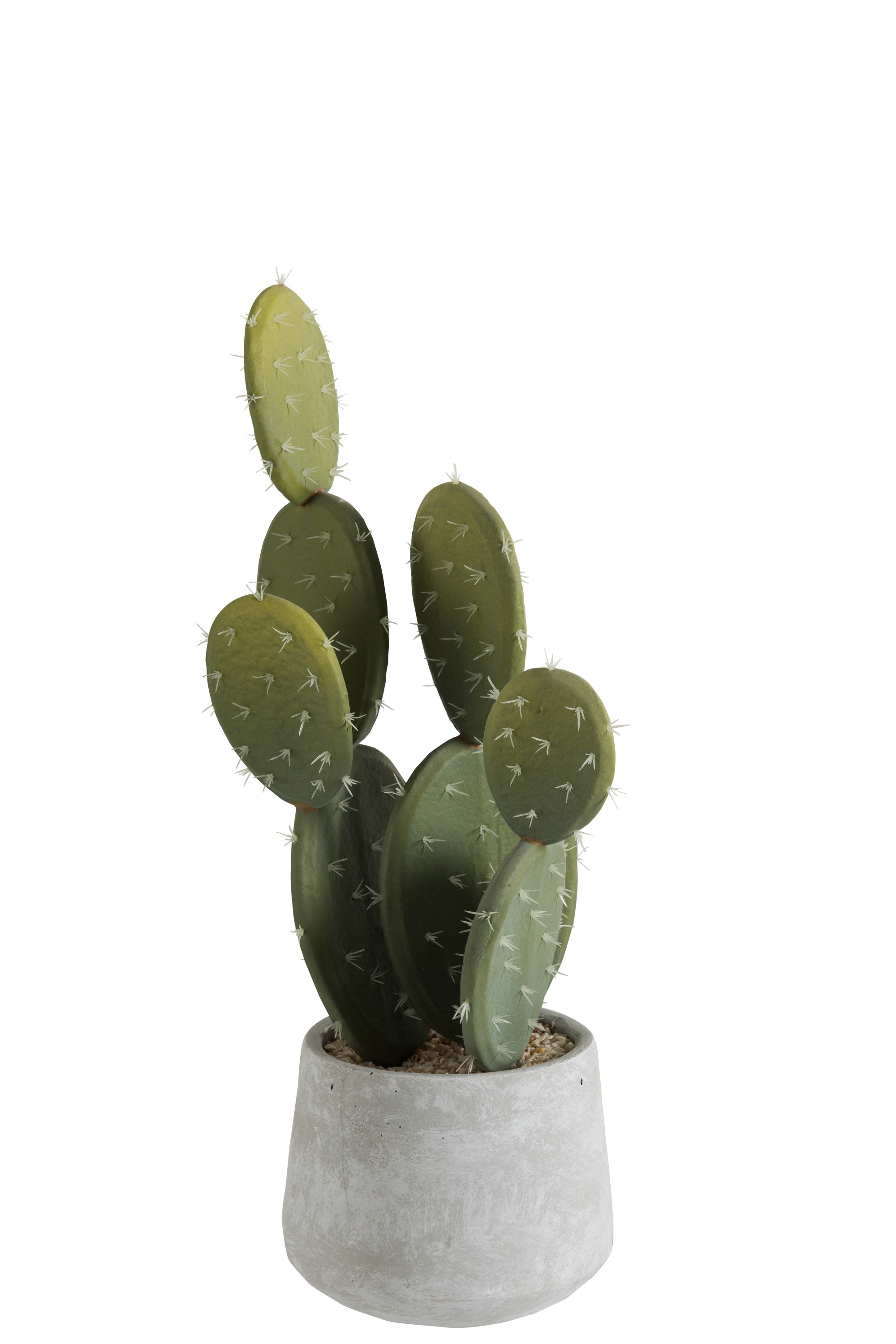 Zelený dekorativní umělý kaktus s placatými listy - 17*17*50 cm J-Line by Jolipa