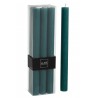 Box 6 ks stolních tmavě zelených svíček - 7*4,5*24 cm - 13 hod. Barva: tmavě zelenáMateriál: vosk