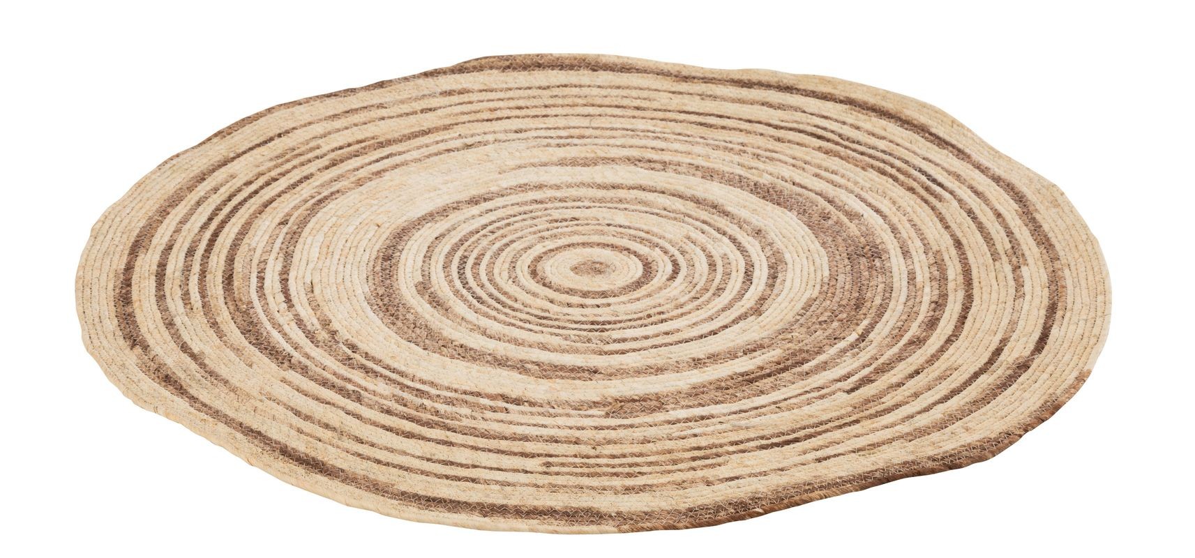 Přírodně-hnědý kulatý koberec Mais - Ø 79 cm J-Line by Jolipa
